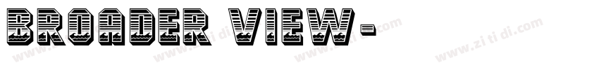 Broader View字体转换